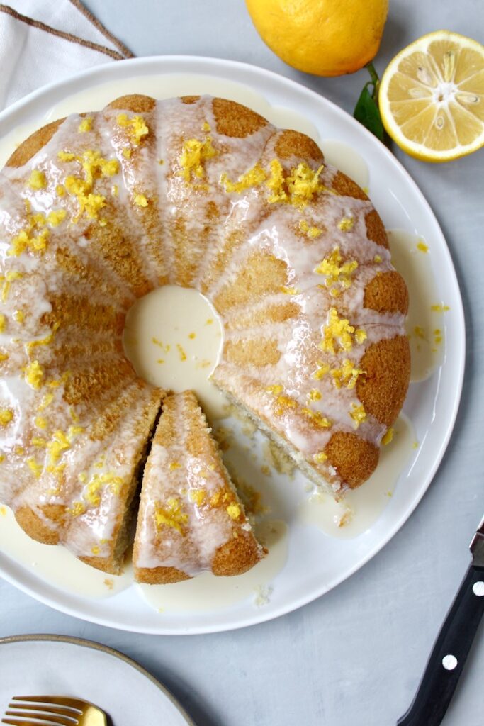 The BEST Vegan Coconut Lemon Cake