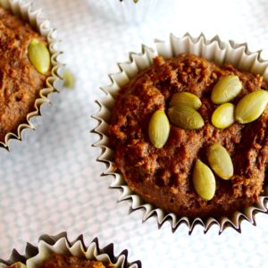 Pumpkin Gingerbread Muffins