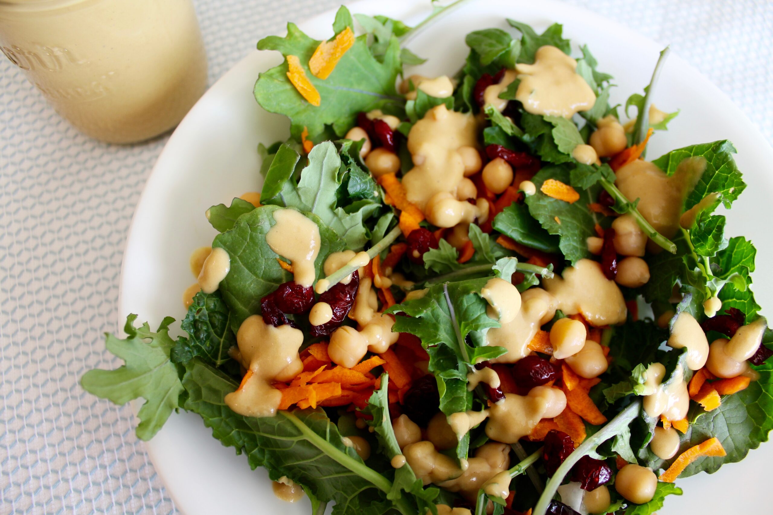 Kale Salad with Maple Mustard Dressing