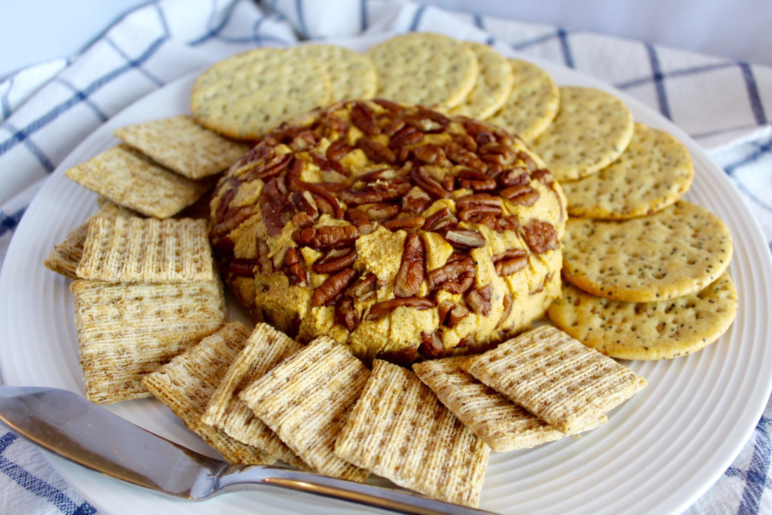 Smoked Paprika Cheddar Vegan Cheese Ball