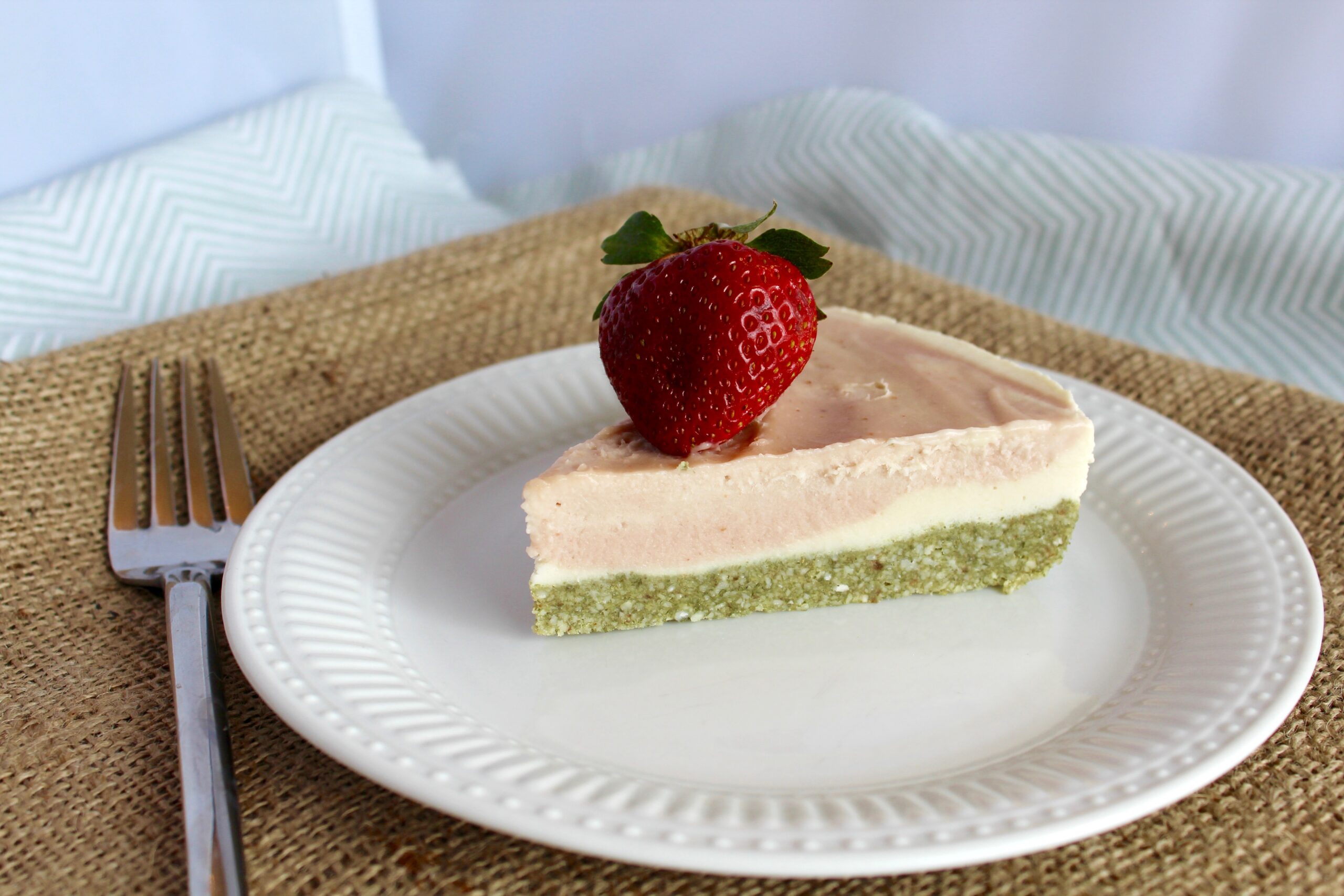 Strawberry Coconut Cauliflower Ice Cream Cake