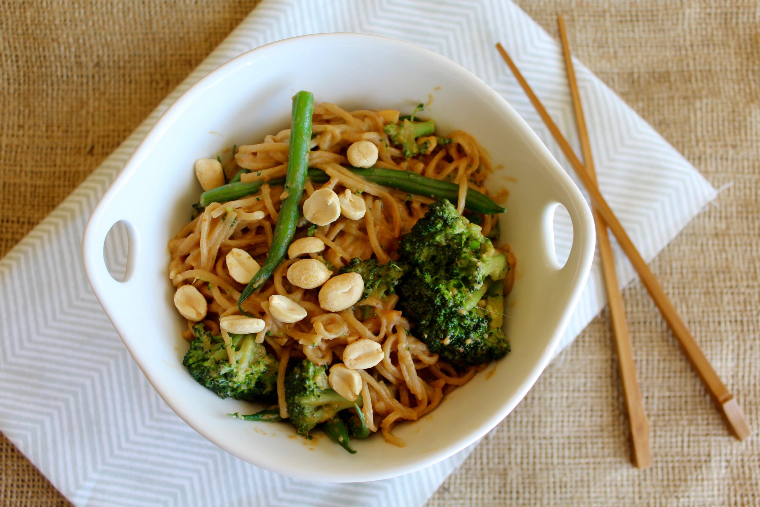 Broccoli Peanut Soba Noodles