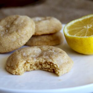 Vegan Lemon Crinkle Cookies