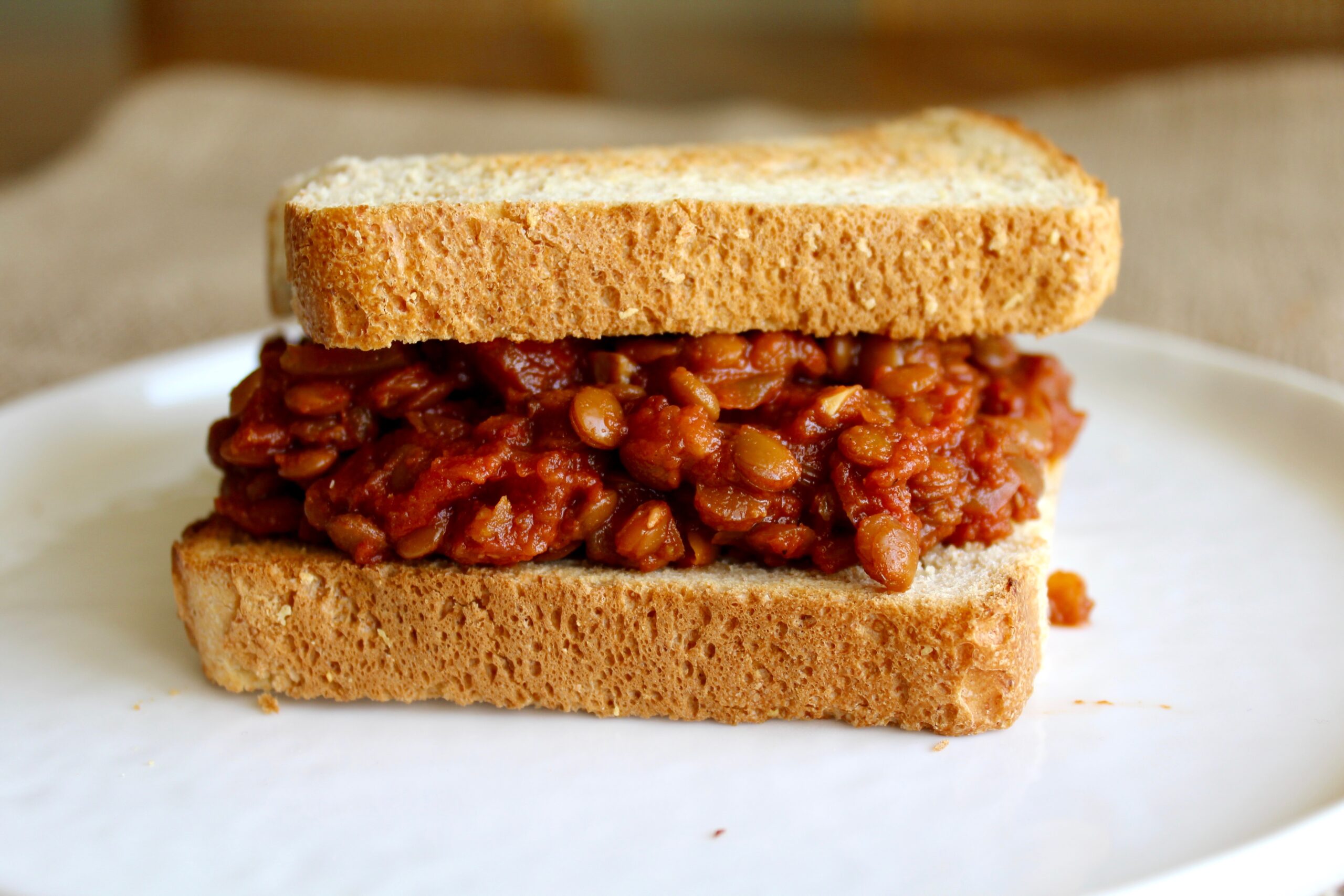 Crockpot Lentil Sloppy Joes