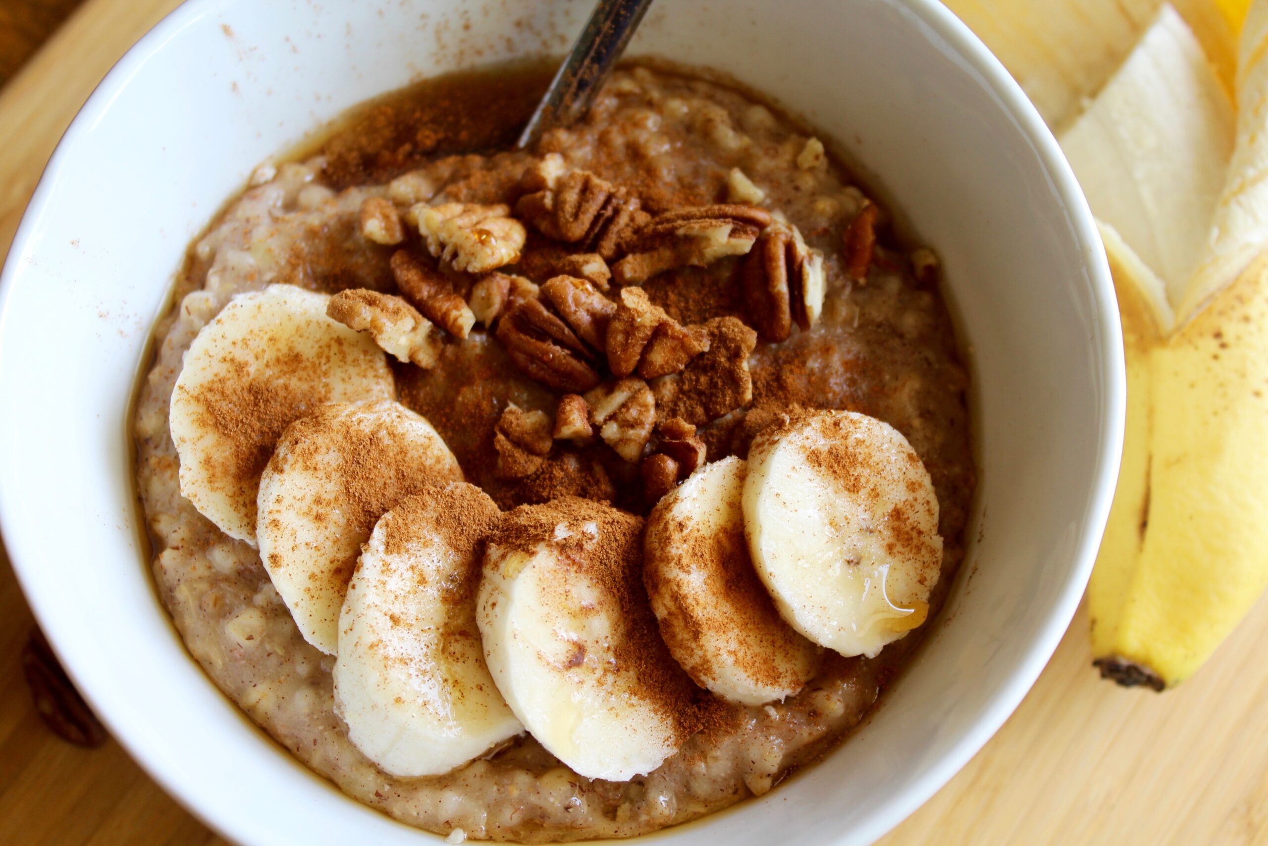 Overnight Slow Cooker Banana Steel Cut Oats