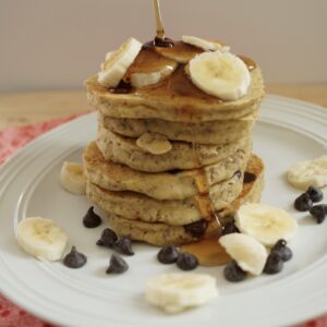 Kamut Banana Chocolate Pancakes