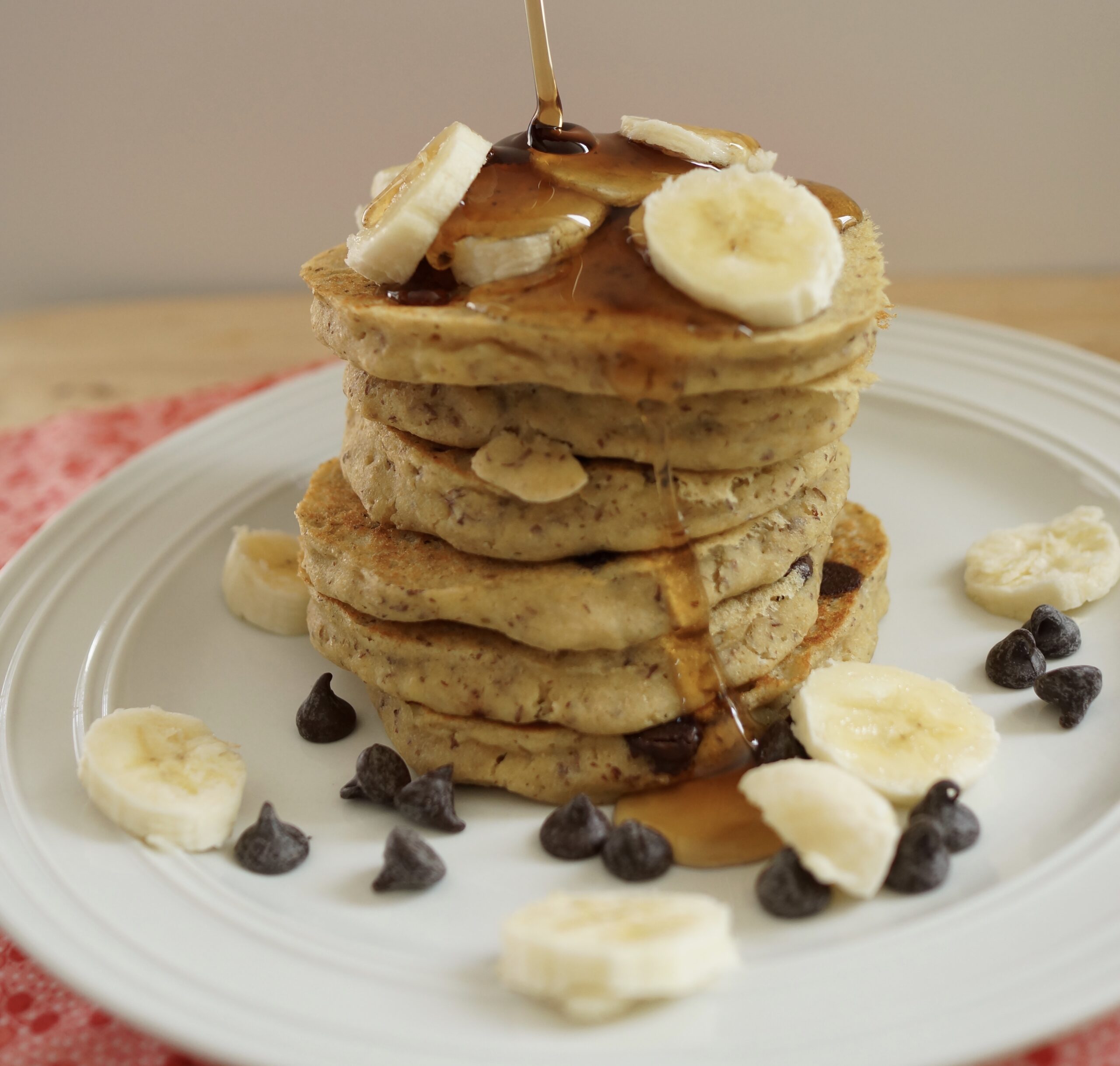 Kamut Banana Chocolate Pancakes