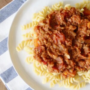 Easy Instant Pot Lentil Bolognese