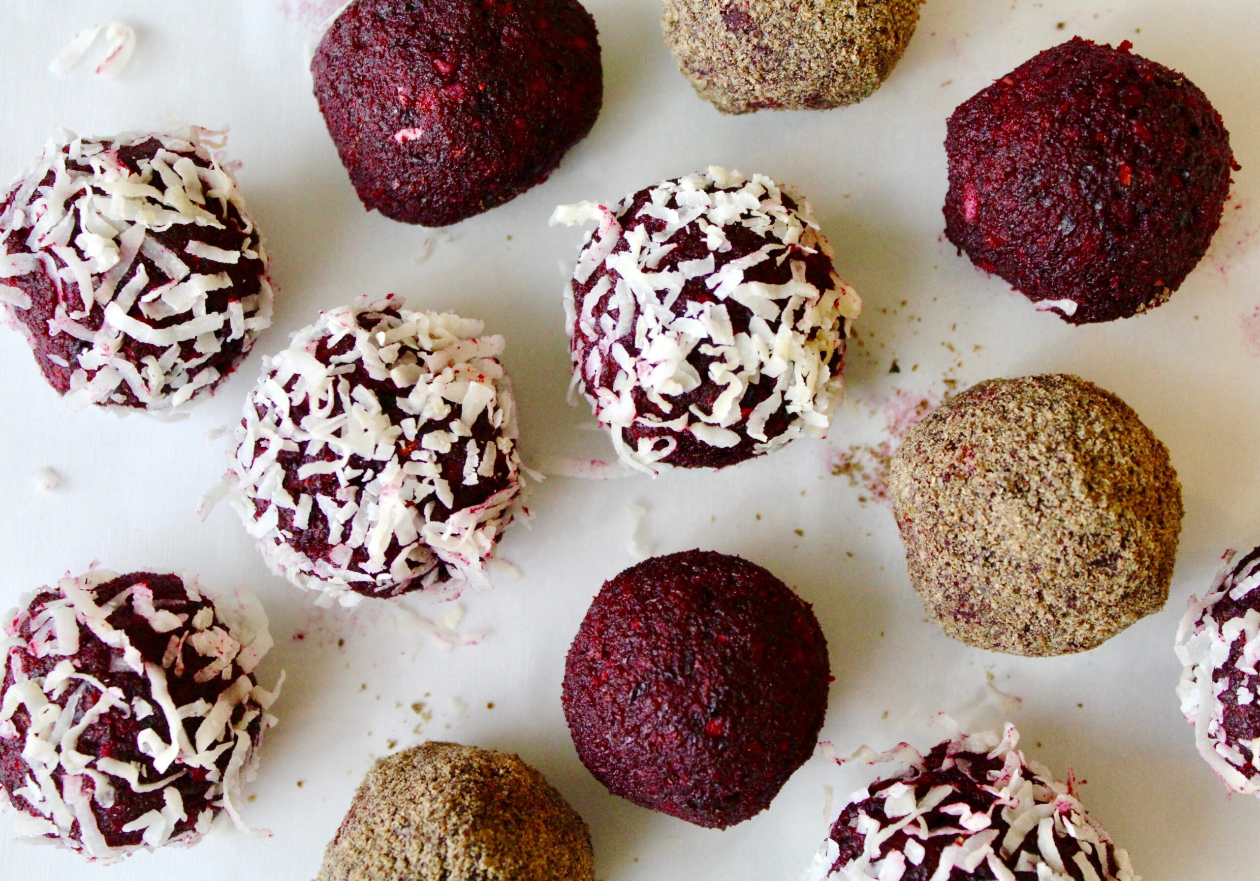 Almond Beet Coconut Energy Balls