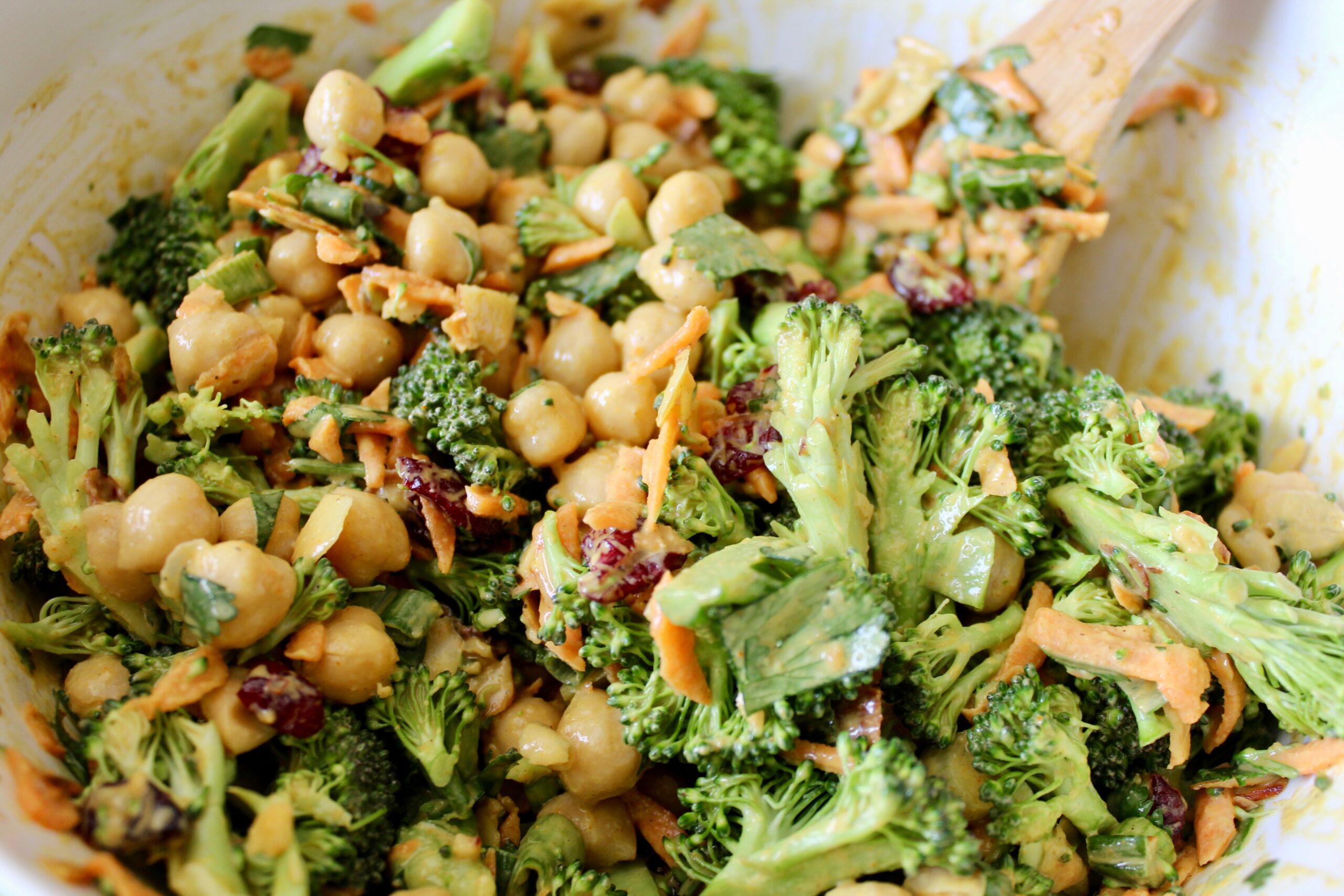 Vegan Curried Broccoli Chickpea Salad