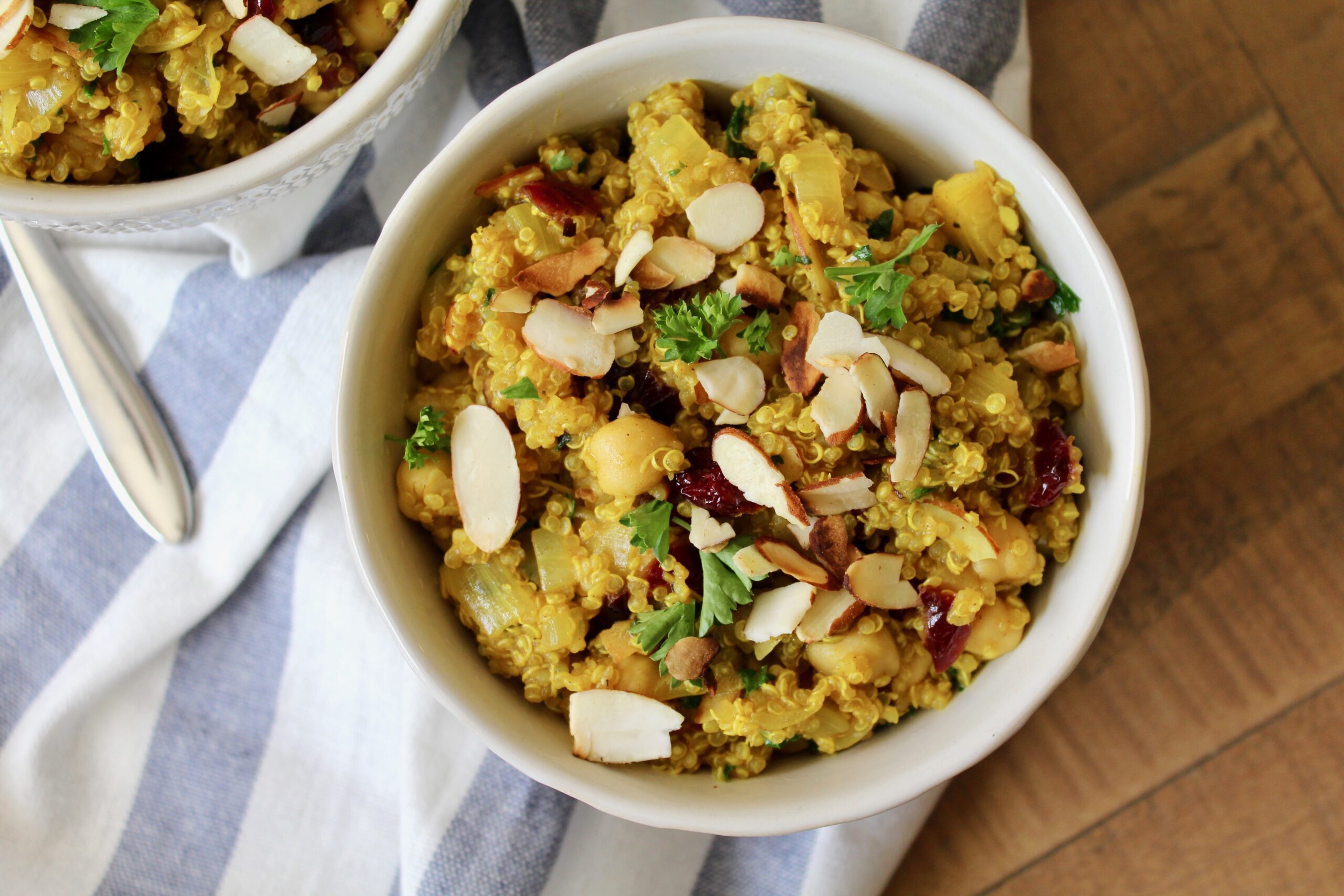 One Pot Moroccan Chickpea Quinoa Salad