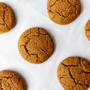 Soft Vegan Pumpkin Gingersnap Cookies