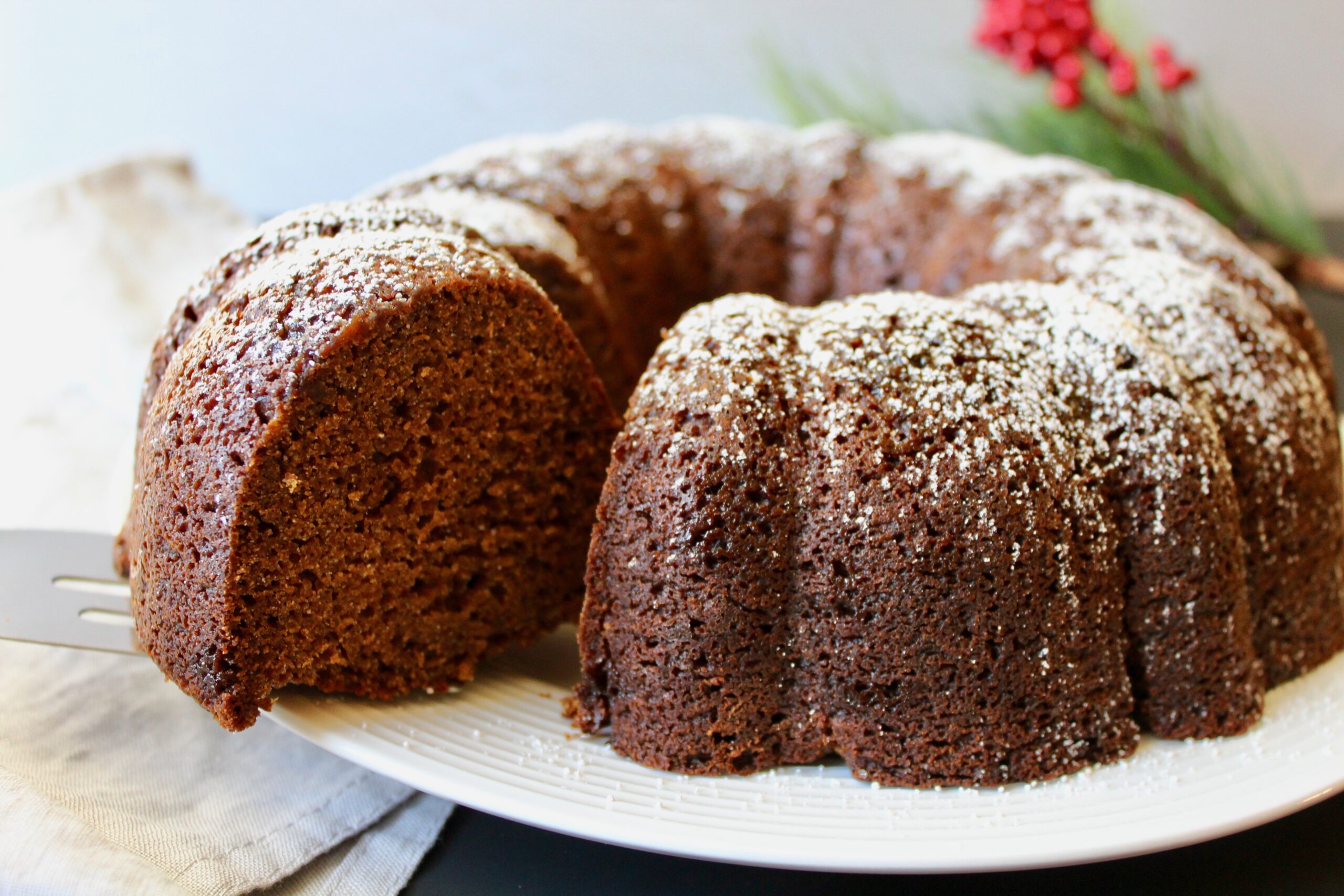 Vegan Gingerbread Bundt Cake