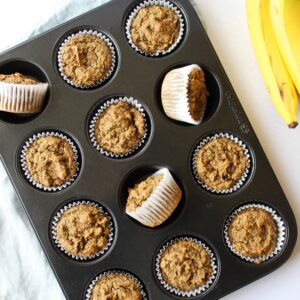 Toddler Approved Banana Avocado Chia Muffins