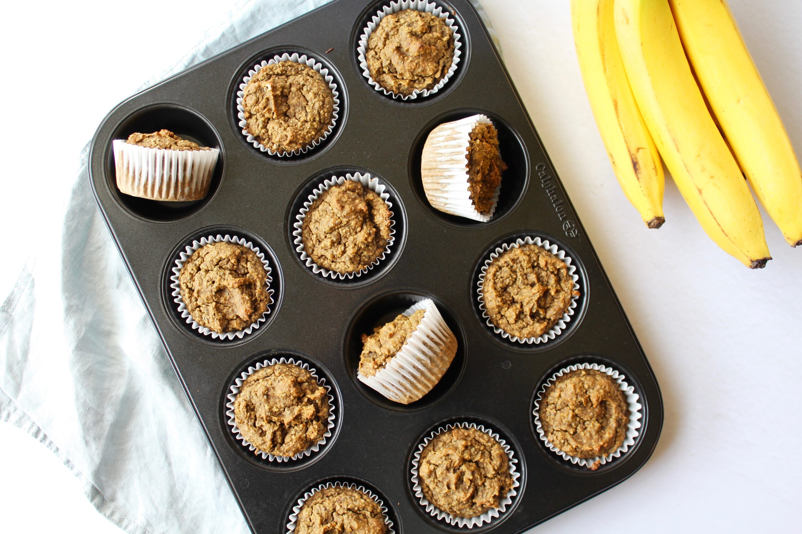 Toddler Approved Banana Avocado Chia Muffins