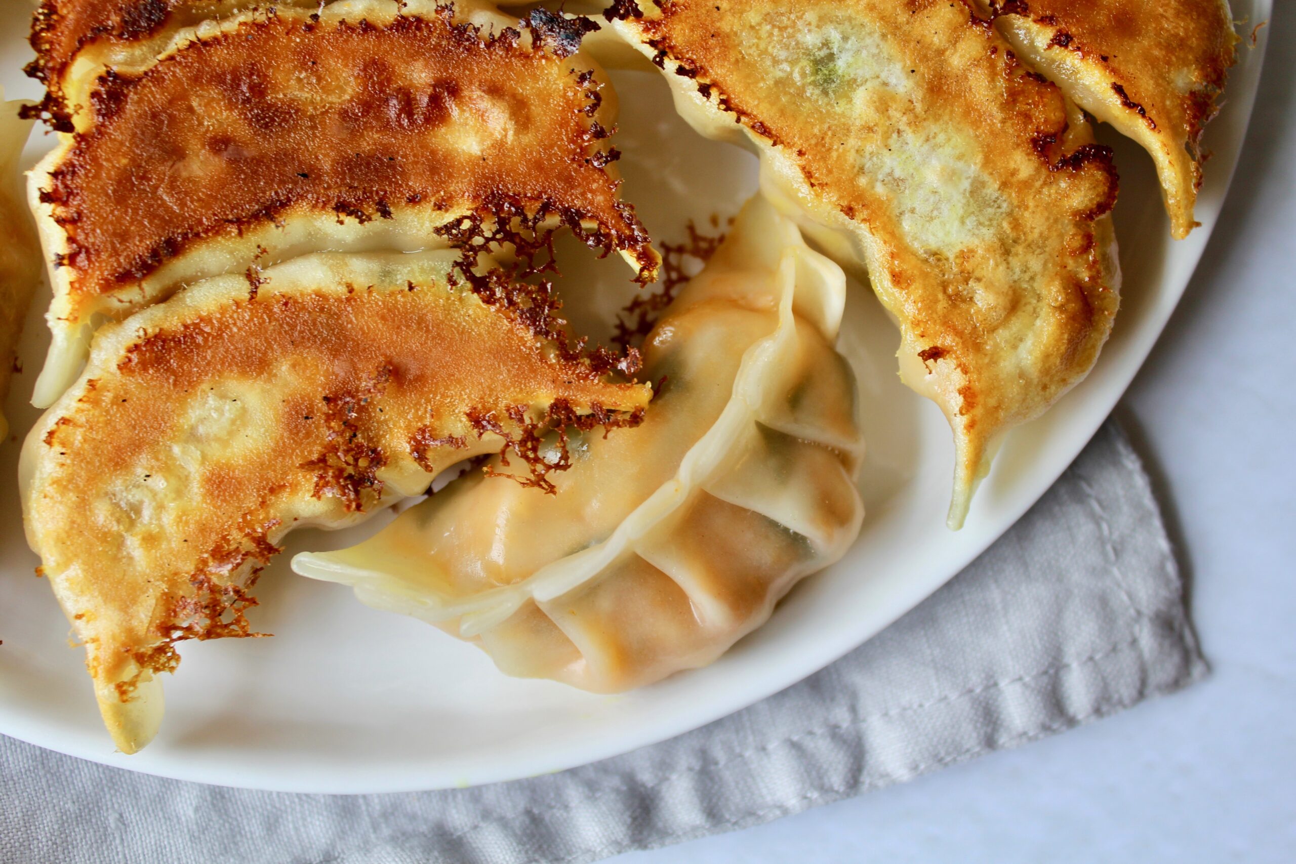 Kimchi Tofu Potstickers