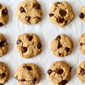 Best Ever Tahini Chocolate Chip Cookies (vegan, gf, paleo)