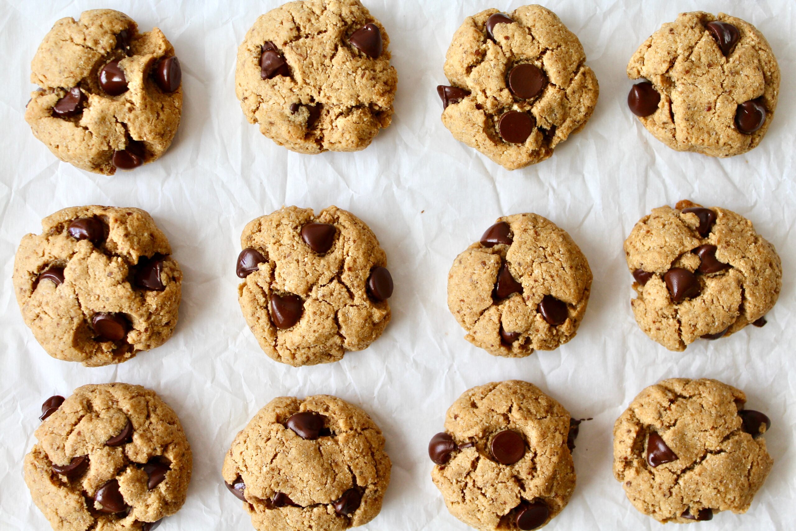 Best Ever Tahini Chocolate Chip Cookies (vegan, gf, paleo)