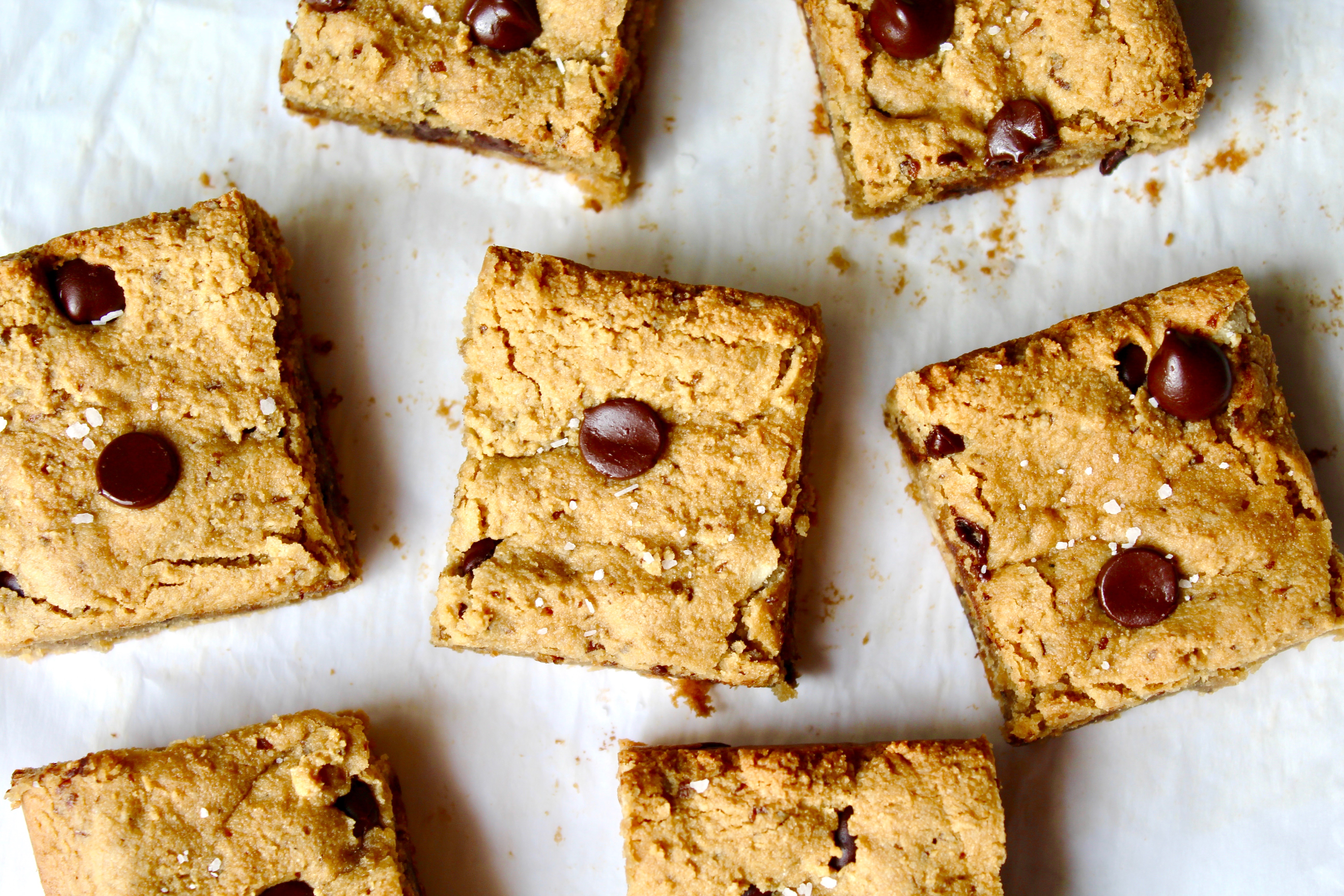 Favorite Tahini Chocolate Chip Blondies