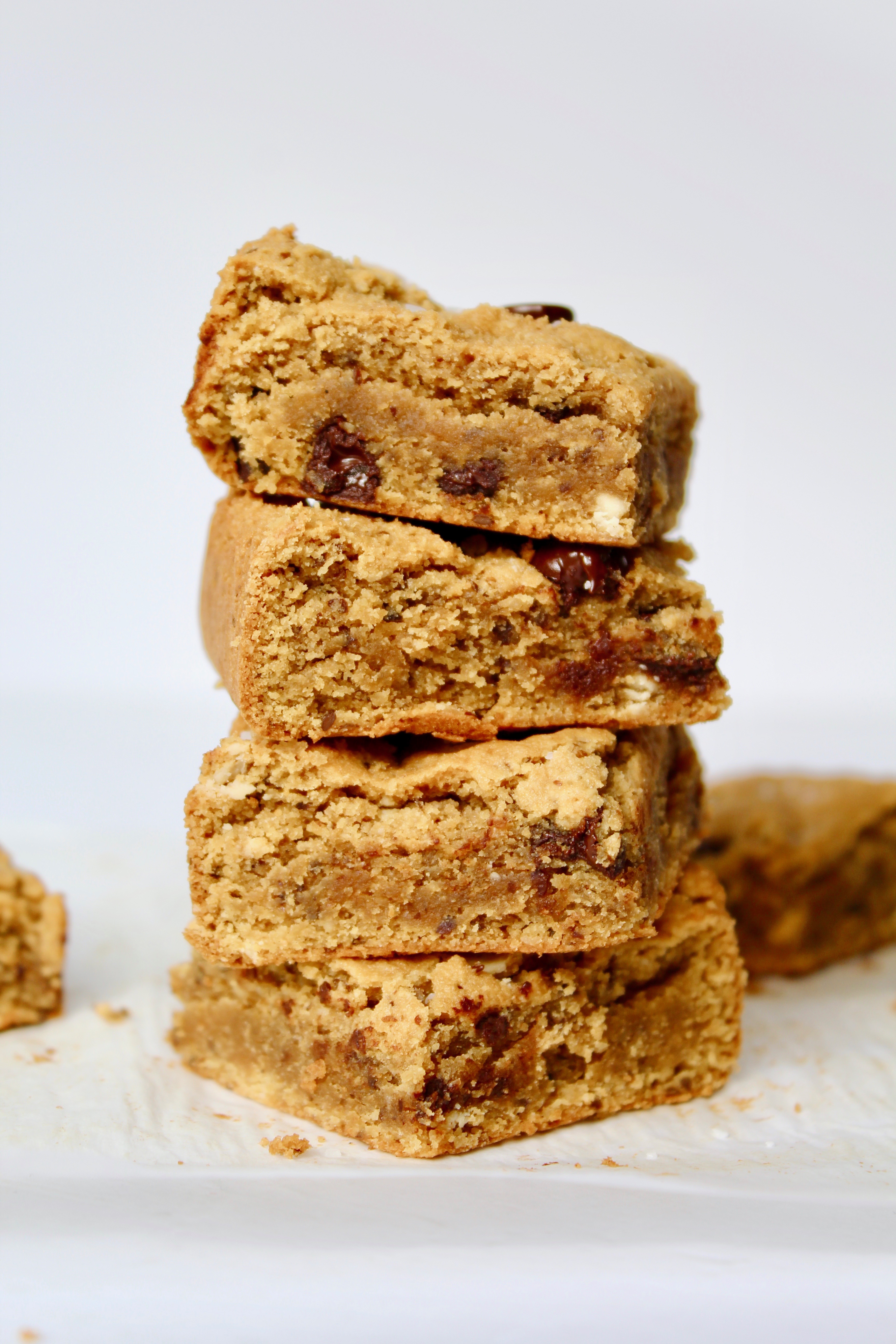 Favorite Tahini Chocolate Chip Blondies