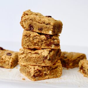 Favorite Tahini Chocolate Chip Blondies