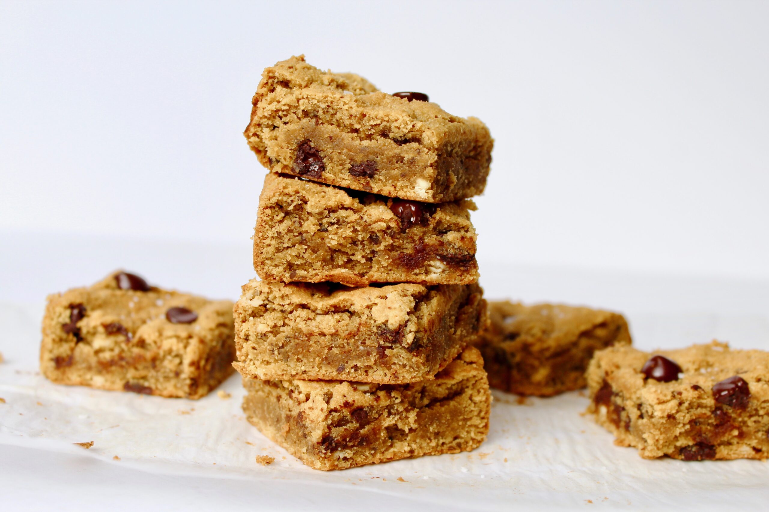 Favorite Tahini Chocolate Chip Blondies