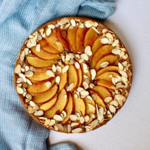 Peach Almond Cake (vegan, gf)