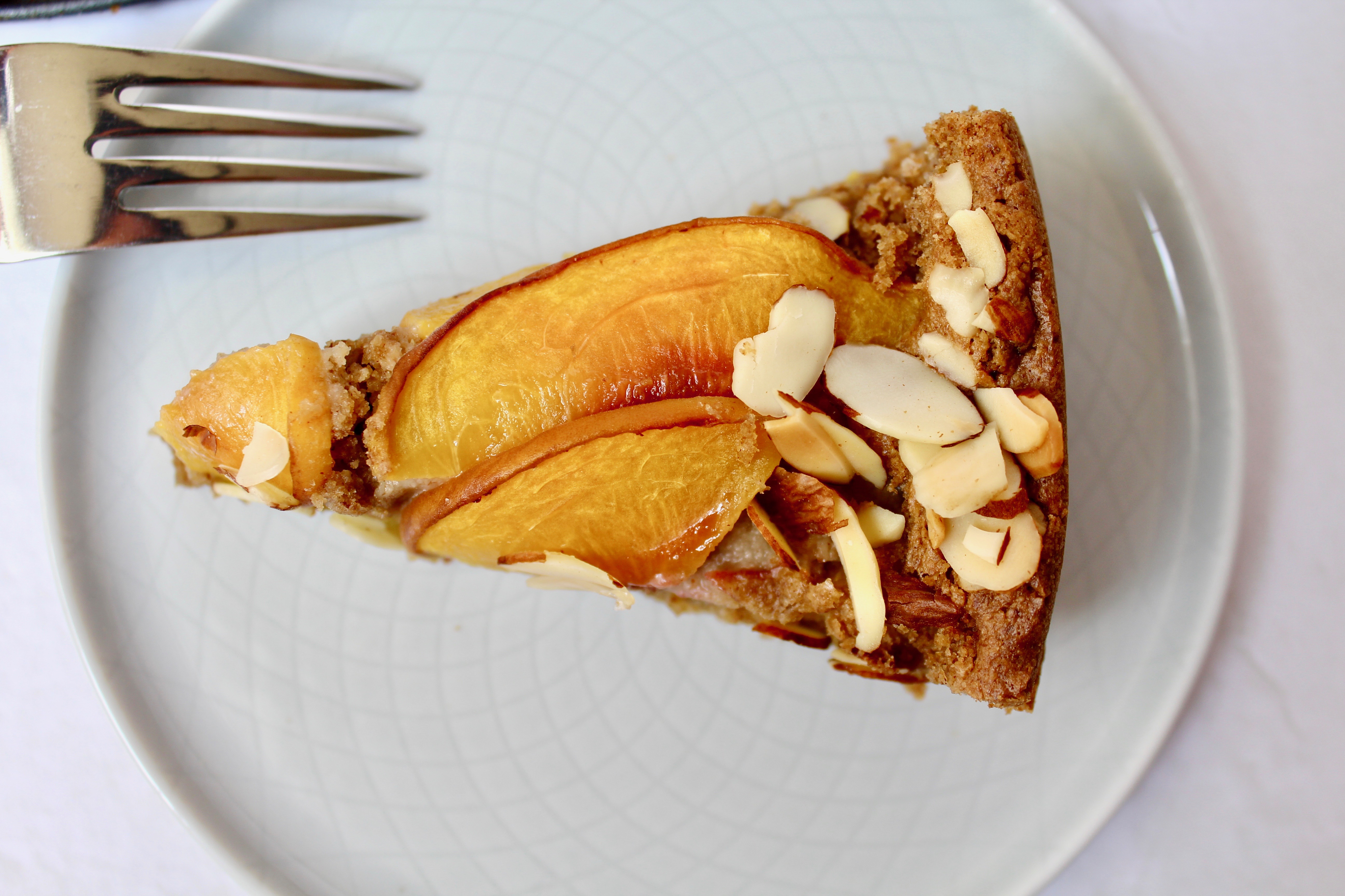 Peach Almond Cake (vegan, gf)