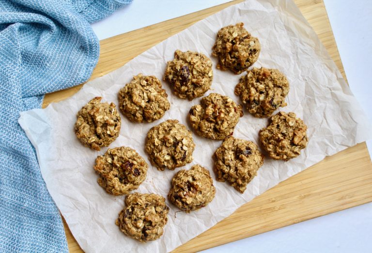 Oatmeal Date Walnut Cookies (vegan, gluten-free)