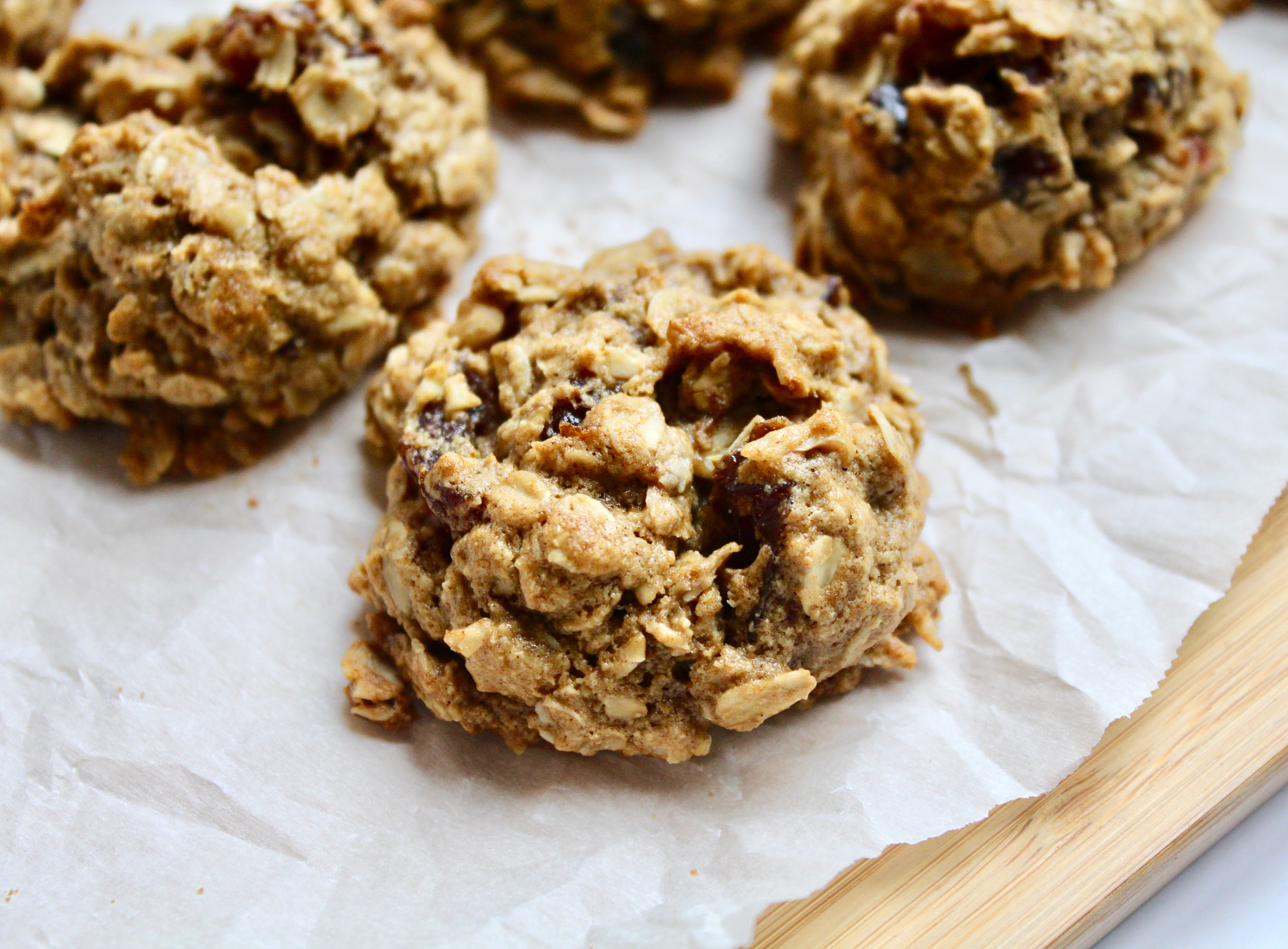 Oatmeal Date Walnut Cookies (vegan, gluten-free)