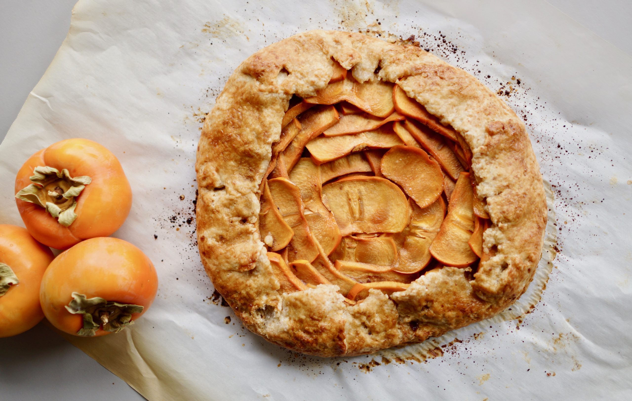 Vegan Persimmon Nutella Galette