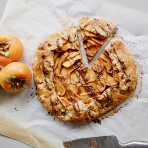 Vegan Persimmon Nutella Galette