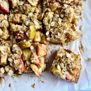 Healthy Apple Pie Crumble Bars (vegan, gluten-free)