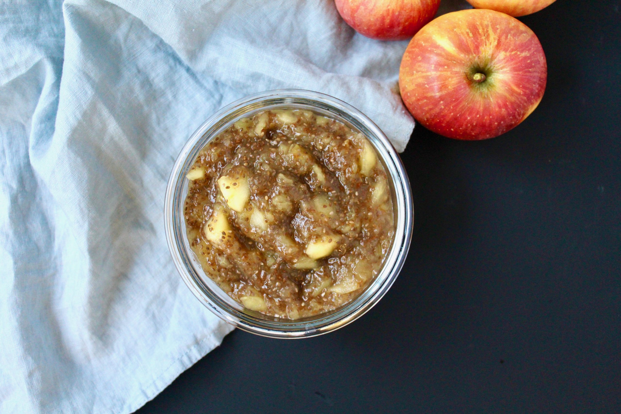 Easy Apple Chia Seed Jam