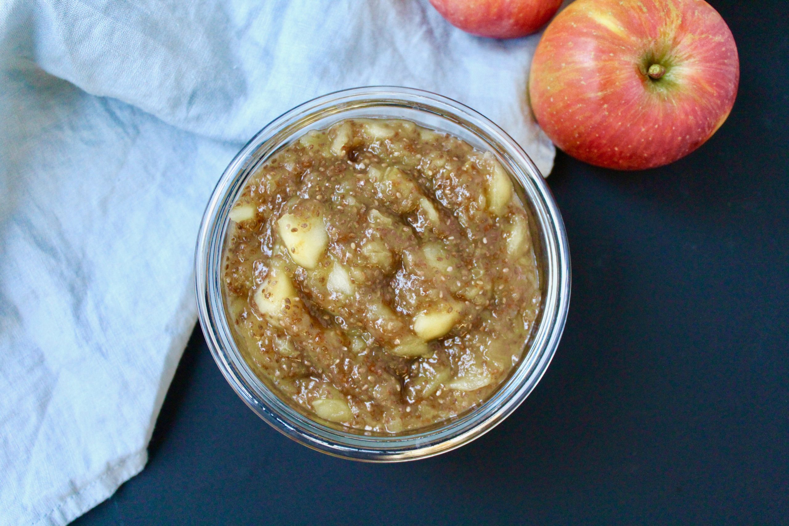 Easy Apple Chia Seed Jam