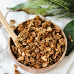 bowl of gingerbread granola