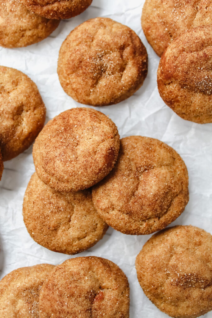 close up shot of 3 cookies laying on top of each other