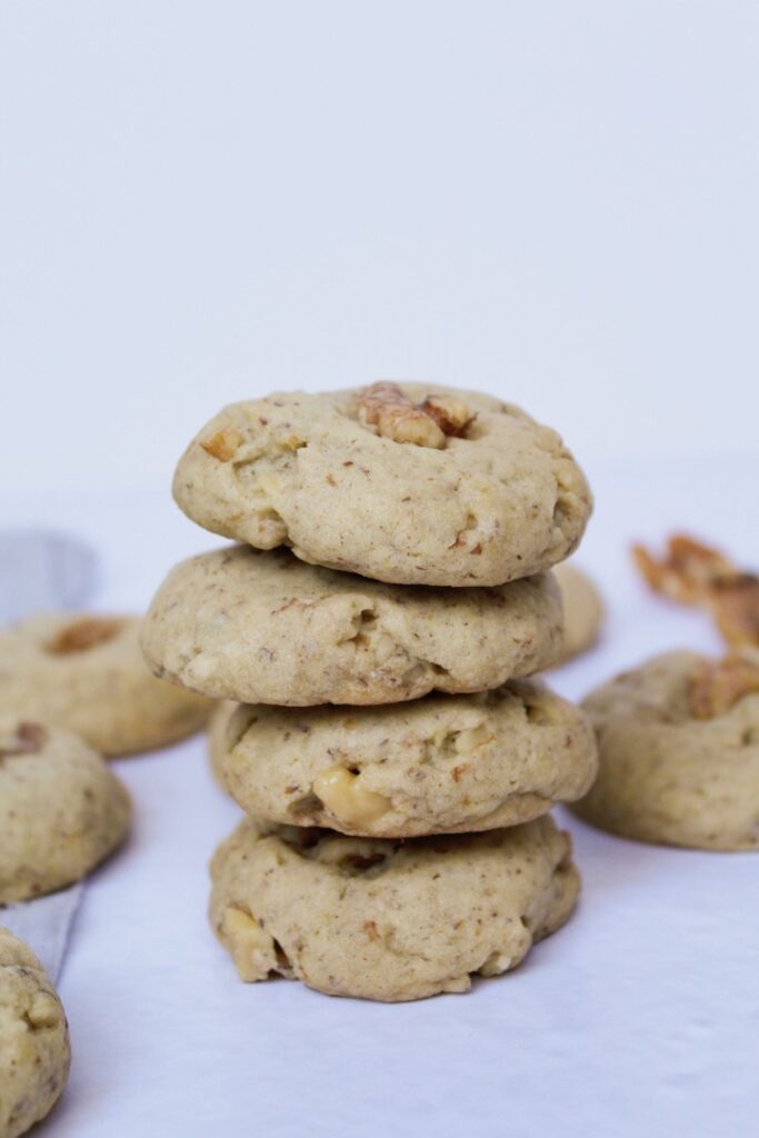 stack of Chinese walnut cookies