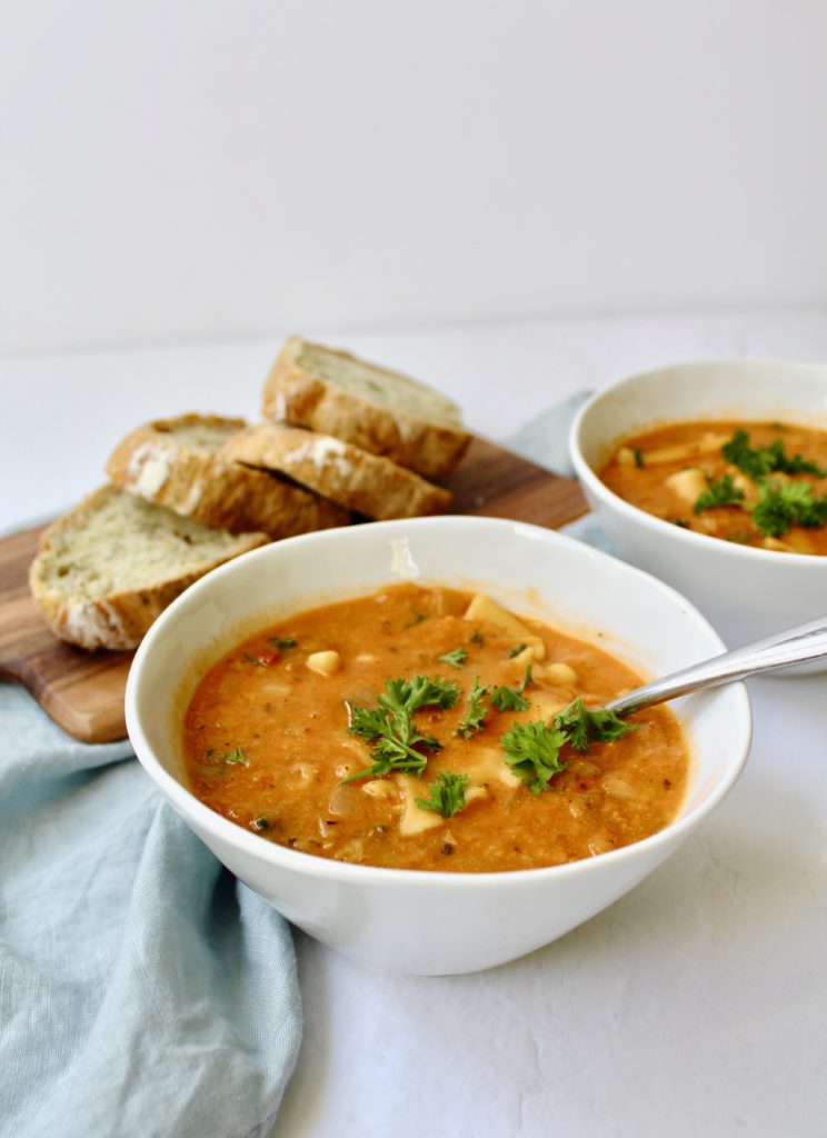 Easy Instant Pot Vegan Lasagna Soup (stove-top friendly)