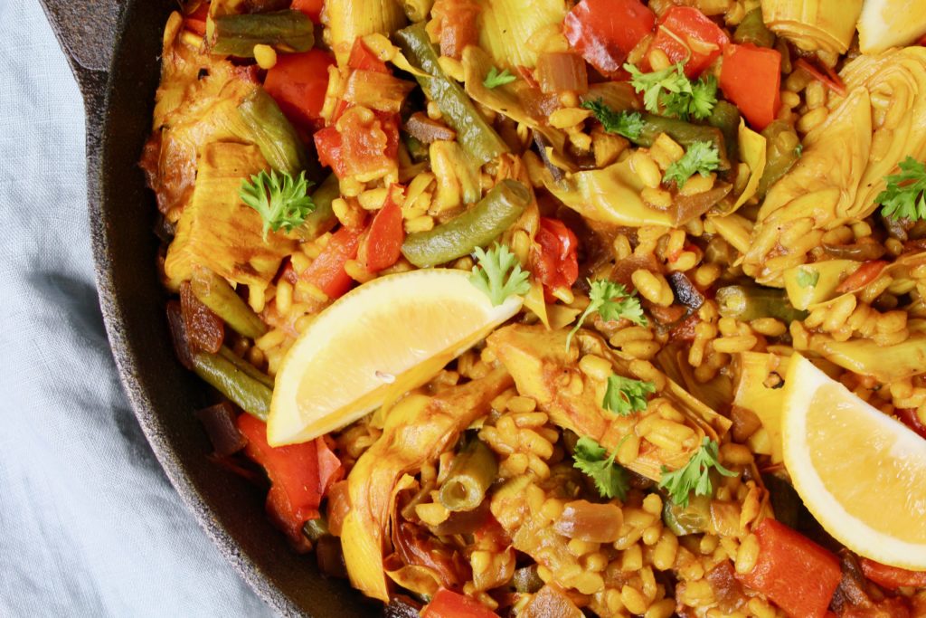 Easy Vegetable Paella (vegan, gluten-free)