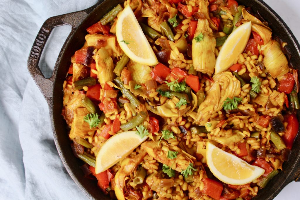 Easy Vegetable Paella (vegan, gluten-free)