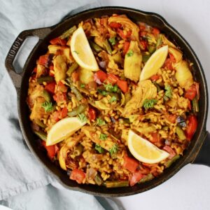 Easy Vegetable Paella (vegan, gluten-free)