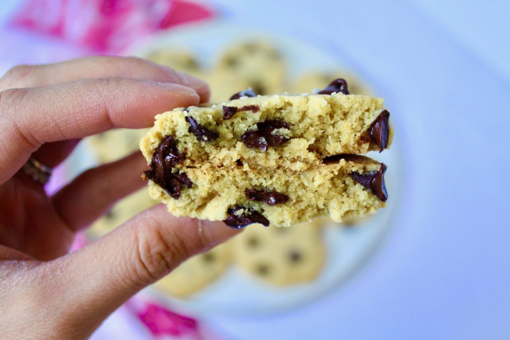 Salted Olive Oil Chocolate Chip Cookies (vegan, gluten-free, paleo) 