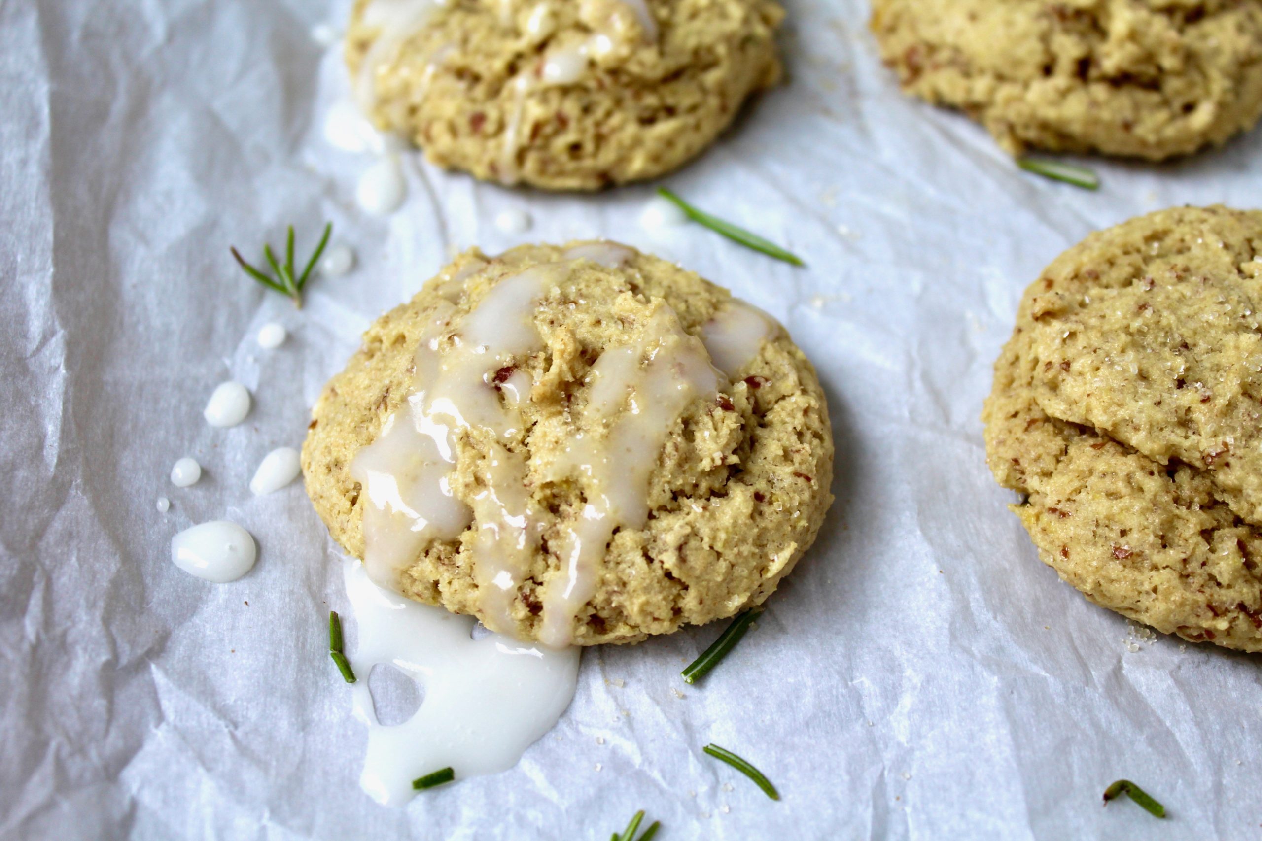 Lemon Rosemary Olive Oil Cookies (vegan)