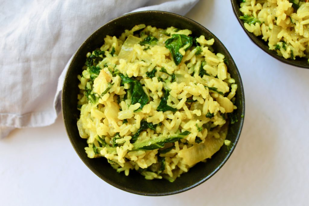 Creamy Coconut Golden Rice (vegan, gluten-free)