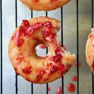 Vegan Strawberry Lemonade Donuts (gluten-free friendly)