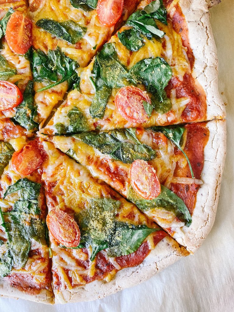 The Best Classic Gluten-Free Pizza Crust (vegan, GF, paleo, nut-free, low FODMAP)