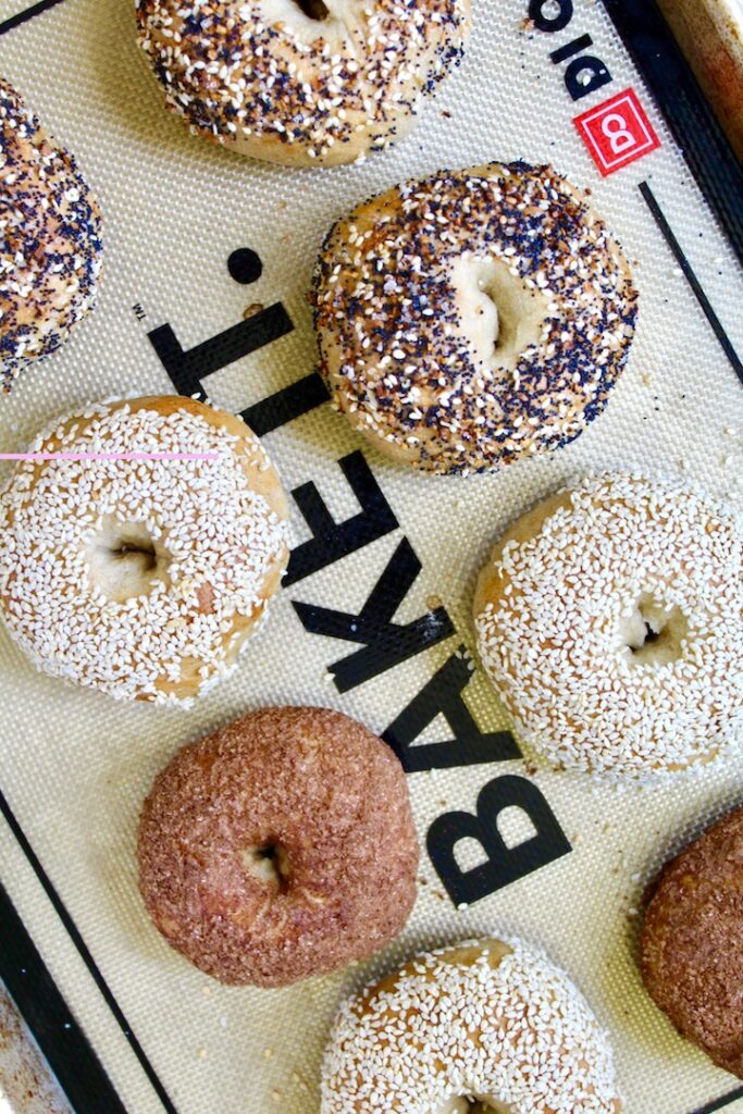 Homemade Sourdough Bagels (vegan)