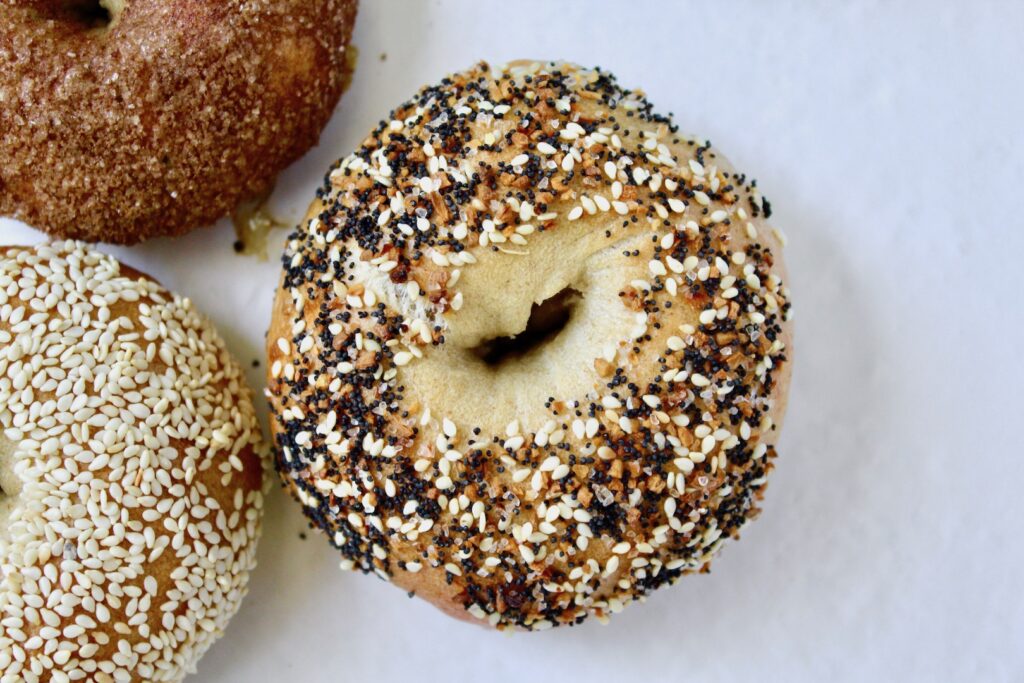 Homemade Sourdough Bagels (vegan)