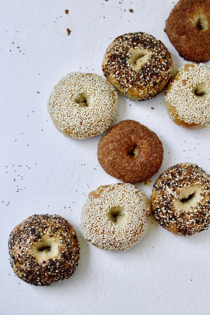 Homemade Sourdough Bagels (vegan)